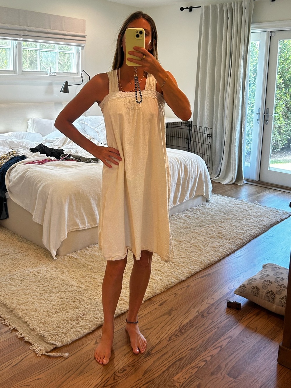 Vintage French cotton night dress